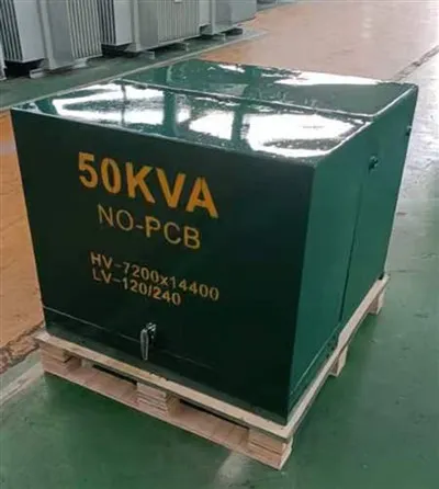 50 kva Pad fasa tunggal dipasang pengubah